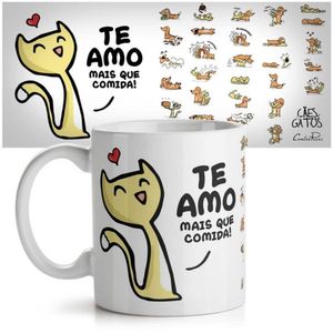 Caneca Usq Cães E Gatos Te Amo