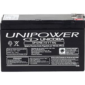 Bateria 12v 7a Selada Up1270e Unipower [f086]