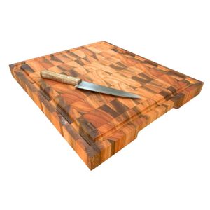 Tábua Para Churrasco Invertida com Faca Kort 40x30cm
