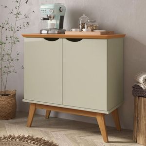 Buffet Com Portas Congonhas Off White Cinamomo