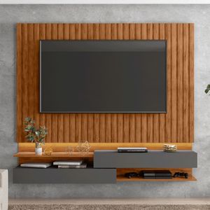Painel Felix Ripado Freijo Cinza - 7 Decormóveis Freijo