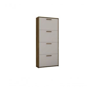Sapateira Organizador Lunna 4 Gavetas - 1,50x65cm Canela-off White