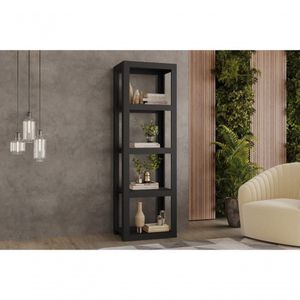 Armário Organizador Multiuso Florença - 181x57cm Preto