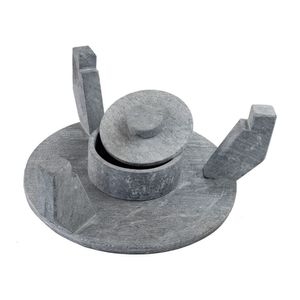 Churrasqueira Pedra Sabão Grelha Funda Sem Tampa G 32cm