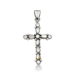 Pingente Prata De Bali 925 4,5cm Madreperola