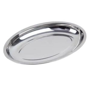 Travessa Oval Inox Funda 21cm Alta Qualidade Arroz Feijão