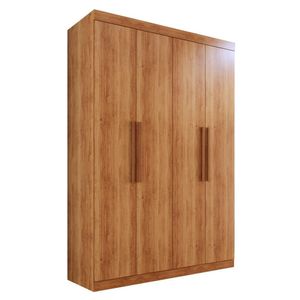 Guarda-roupa Solteiro 4 Portas 3 Gavetas Espanha - Mais Móveis Cinamomo Cinamomo