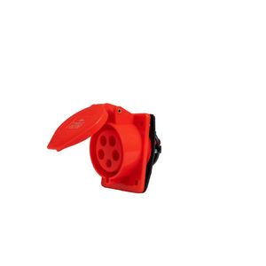 Tomada Embutir Industrial 3p+n+t 32a 6h 380v Vermelho