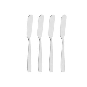 Kit 4 Espátulas Manteiga Patê Requeijão Geleia Aço Inox