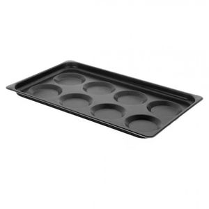 Bandeja Retangular Multiflon Com 8 Cavidades Para Ovos Preto