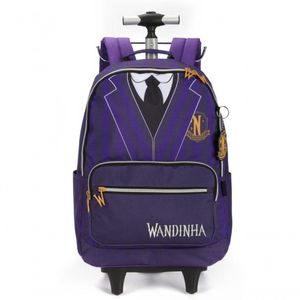 Mochila Wandinha - Escolar De Rodinhas