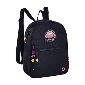 Mochila De Costas Infantil Luluca Love Preta Semax