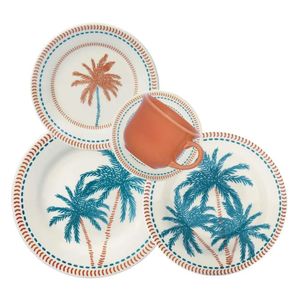 Aparelho De Jantar/chá Caribe 20 Peças Biona