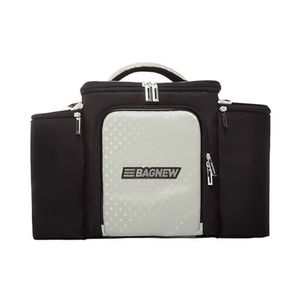 Bolsa Térmica 4 Potes - Preta Com Prata Fashion - Padrão: único