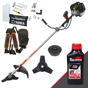 Roçadeira Gasolina Terra Grh430 Alta Potência + óleo Toyama