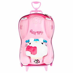 Mochila 3d De Rodinhas Infantil - Carro Hello Kitty - Maxtoy