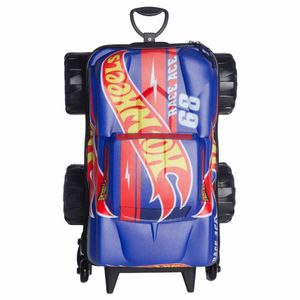 Mochila 3d De Rodinhas Infantil - Hot Wheels - Race Monster Truck - Maxtoy