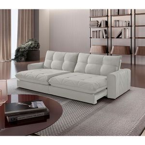 Sofá Firenze Veludo 02 Módulos De 120cm Meu Sofá Online B026 Veludo Prata