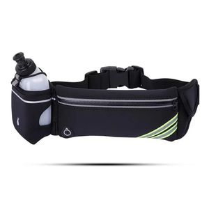 Pochete Esportiva Fitness Impermeável Corrida Ciclismo Com Porta Garrafa Celular