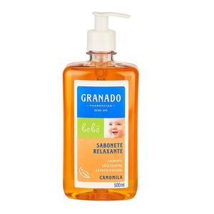Sabonete Líquido De Glicerina Granado Bebê Camomila 500ml Vegano Sem Parabenos