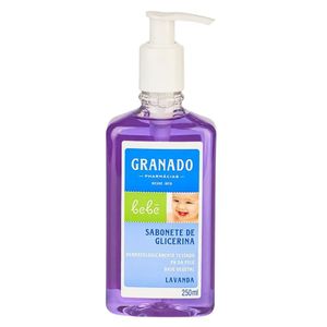 Sabonete Líquido De Glicerina Granado Bebê Lavanda 250ml Vegano E Livre De Parabenos