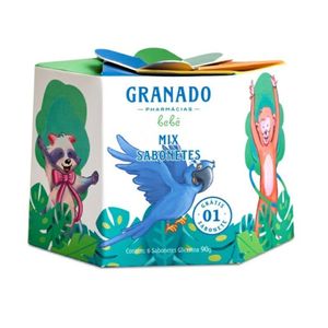 Kit Granado Bebê Mix Sabonetes Glicerina 6 Unidades De 90g Cada