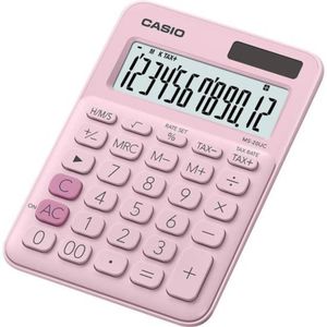Calculadora De Mesa Casio Ms20uc 12 Dígitos Rosa Claro [f002]