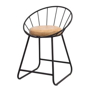 Banqueta área Gourmet Cozinha Churrasqueira Sunset Baixa Preto- Caramelo