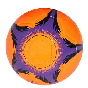 Mini Bola De Futebol De Couro Sintético Pequena Laranja