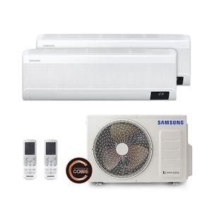 Ar Condicionado Multi Split Inverter WindFree Samsung 18.000 BTUs (1x9000 e 1x12000) Quente e Frio 220V