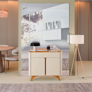 Buffet Aros 02 Portas 920 Mavaular Off White Com Naturalle
