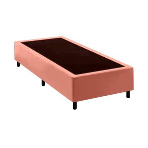Base Cama Box Solteiro Comum Rosa
