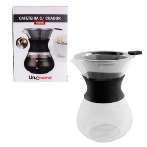 Cafeteira De Vidro Com Coador 400ml