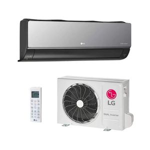 Ar Condicionado Split LG Hi Wall Inverter Voice Artcool +AI 12.000 Btu/h Frio Monofásico Cinza Escuro/espelhado S3-Q12JAR1K 220V