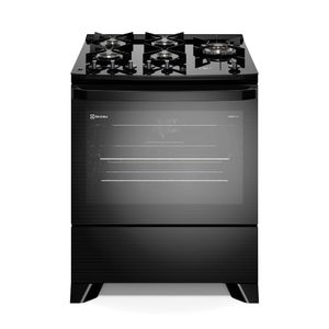 Fogão 5 Bocas Electrolux Preto Experience Mesa De Vidro Grill E Perfectcook360 FE5CP