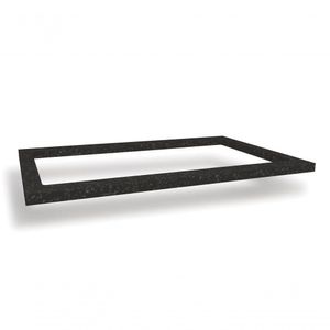Tampo De Balcão Para Cooktop Preto Brilho 80cm X 52cm