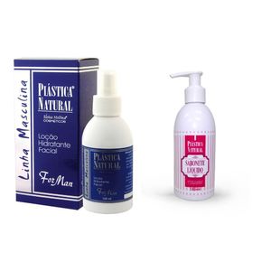 Plástica Natural Eloisa Medina Rejuvenescedor Facial For Man 120ml + 1 Sabonete Com Colágeno 180ml