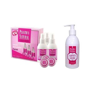 Plástica Natural Eloisa Medina Rejuvenescedor Facial 120ml Kit Com 3 + 1 Sabonete Com Colágeno