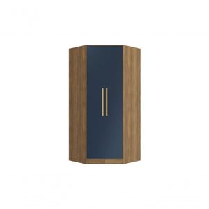 Guarda-roupa De Canto 2 Portas Kappesberg Adapt Nogueira-azul Profundo 105cm
