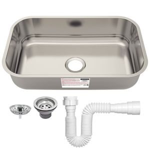 Cuba De Embutir Basic Aço Inox Com Válvula E Sifão 47bl - Tramontina 94083/556