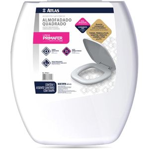 Assento Sanitário Almofadado Branco Atlas