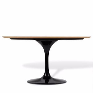 Mesa De Jantar Saarinen Oval 160x90 Cm Freijó Preto