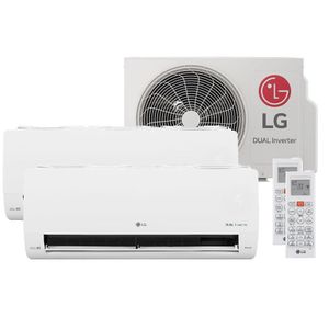 Ar-Condicionado LG Dual Inverter Voice +AI Bi-Split 16.000 BTUS (9.000+12.000 BTU) Frio 220V S32Q16SA212