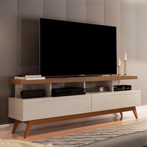 Rack Para Tv Hamal 1.6 Off White Freijó