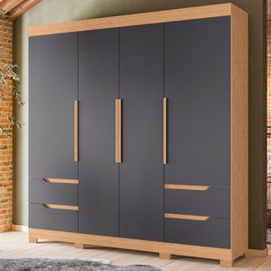 Roupeiro Cristal Freijo Titanium
