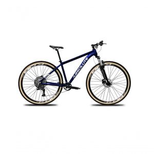 Bicicleta Aro 29 Absolute Nero 5 12v Garfo Trava No Guidão Freios Hidráulicos Com Pneu Faixa Azul Tam 21