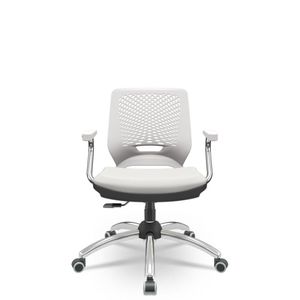 Cadeira Beezi Assento Dunas Branco Relaxplax