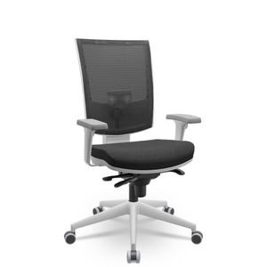 Cadeira Flash Presidente Sincron Cinza/preto