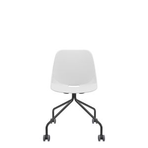 Cadeira Quick 4 Pés C/rodízio Branco
