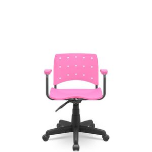 Cadeira Ergoplax Secretária Rosa